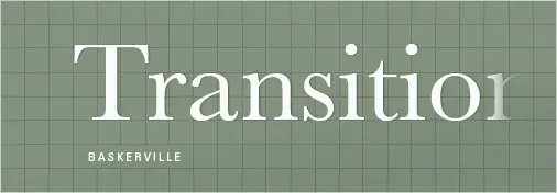 Font Transitional và Modern